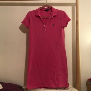 Pink Ralph Lauren Spot polo dress